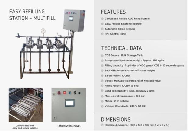 CO2 Gas Refilling Machine
