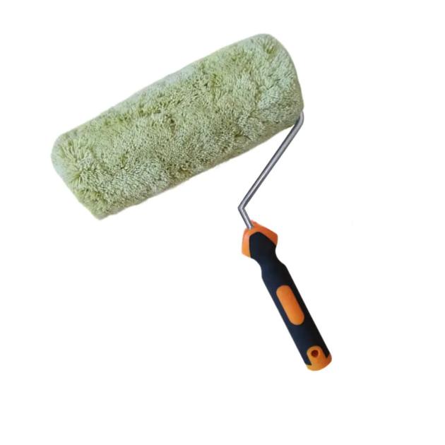 250mm Large Paint Roller Brush High Nap Pile with TPR Handle for Rough Surface 44mm Diameter