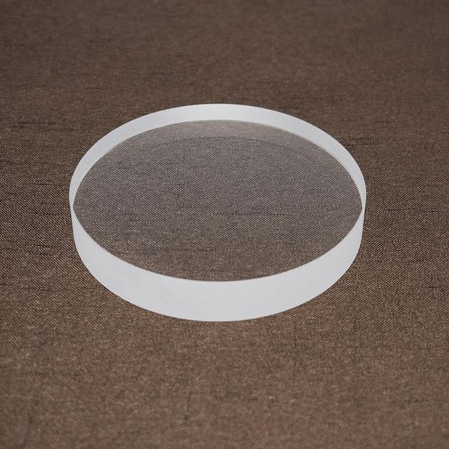 Clear Quartz Glass Thick Wall Disc