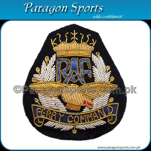 Handmade Bullion Wire Cap Badges PS