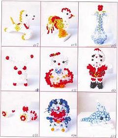 Plastic toys and handicrafts