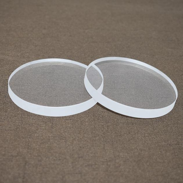 Clear Quartz Round Glass Discs Fused