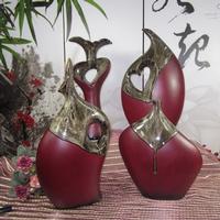 Modern Woodgrain Glazed Ceramic Vase 