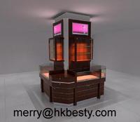 Cherry finish high quality  jewelry display counter and cabinet and showcase in retai store(unite53)