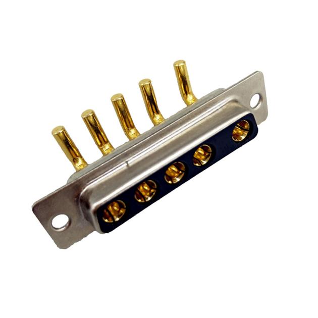 5w5 right angle high current d-sub connector in board