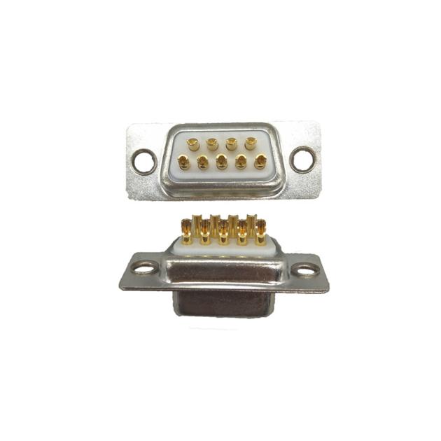 9PIN solder wire d-sub connector with through hole