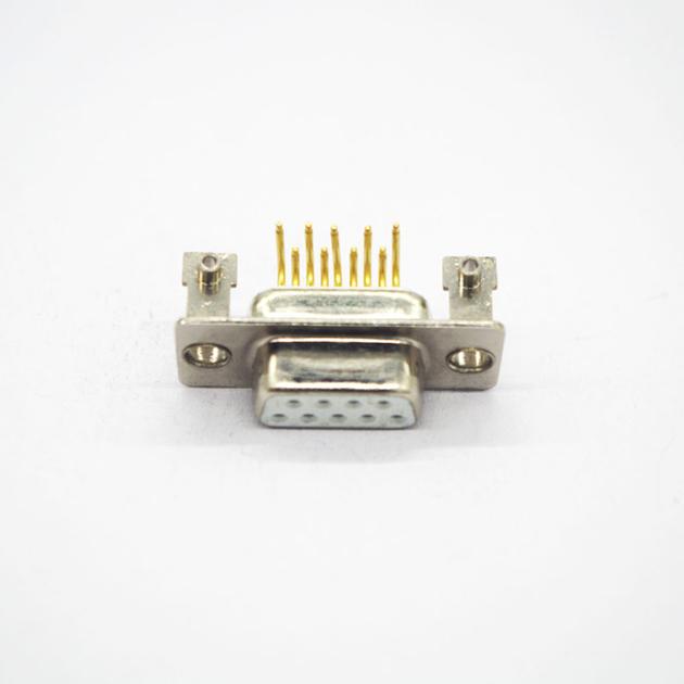bracket mount right angle 9pin d-sub connector
