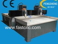 Double heads stone cnc router 