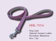 Rhinestone leather leash