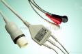 HP one piece 3-lead ECG cable with leadwires