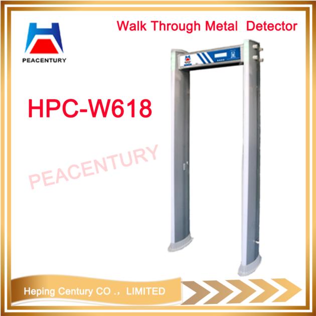 IP68 Waterproof HPC-W618 Zone Infrared Door Frame Archway Walk Through Metal Detector