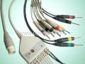 NEC one-piece 10-Lead EKG cable with leadwires 