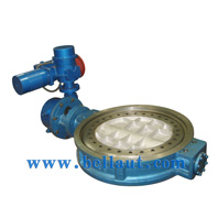 Electric Three-eccentric Metallic Hard Seal Control Butterfly Valve