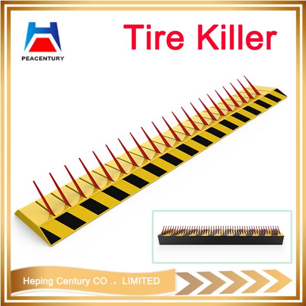Automatic steel material tire killer and bayonet safety road obstacles