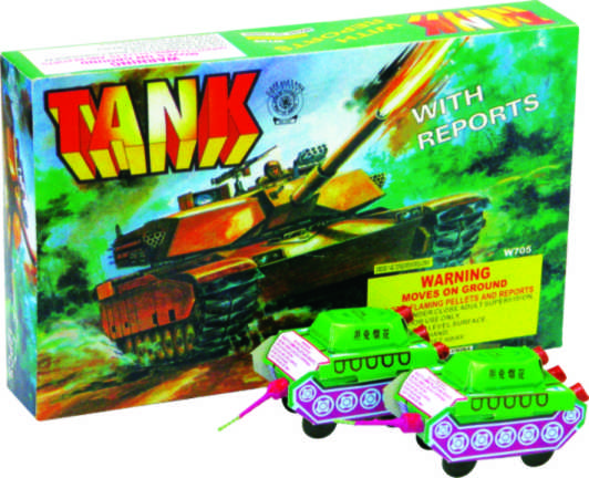Tank fireworks