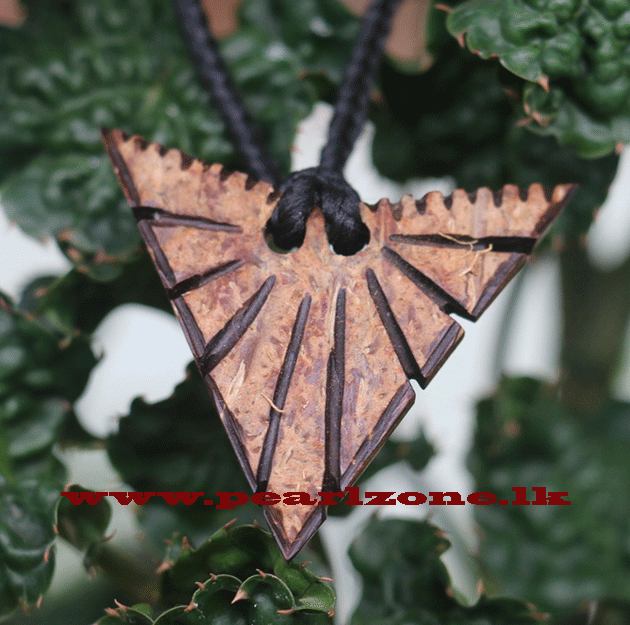 Coconut shell pendent 