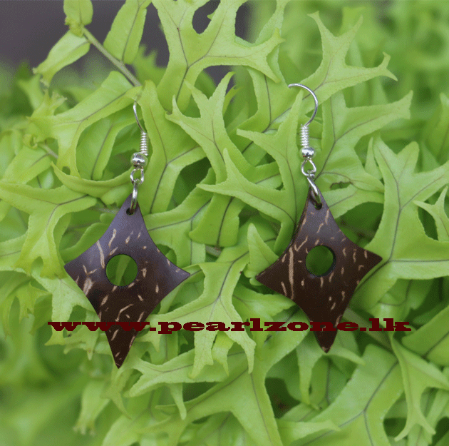 Coconut shell earrings 