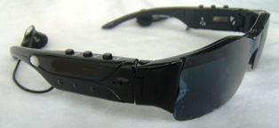 Sunglasses with built-in MP3 player