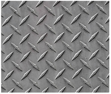 Checker Plate Resists Slip and Protects Safe