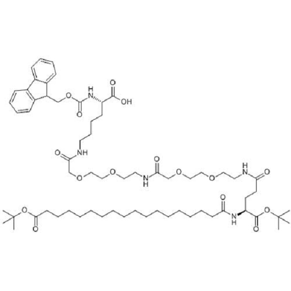 Fmoc-L-Lys[Oct-(otBu)-Glu-(otBu)-AEEA-AEEA]-OH