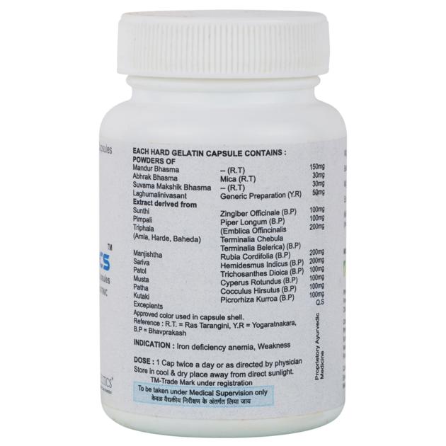 Cap Ironatics A Natural Iron Supplement