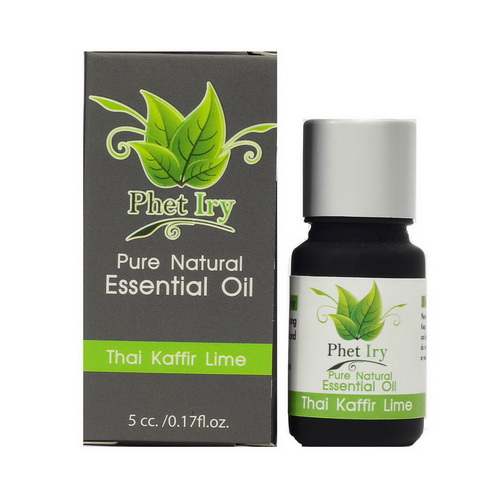 Pure, natural essential oil Thai Kaffir Lime Leaf
