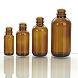 Amber Glass Bottle Boston Round