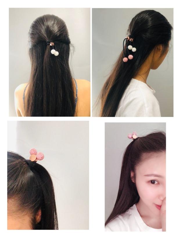 Sliding Hair Ties Ponytail Holders Elastic