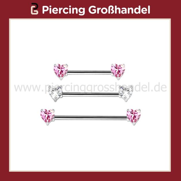 Wholesale Nipple Barbells With Hearts