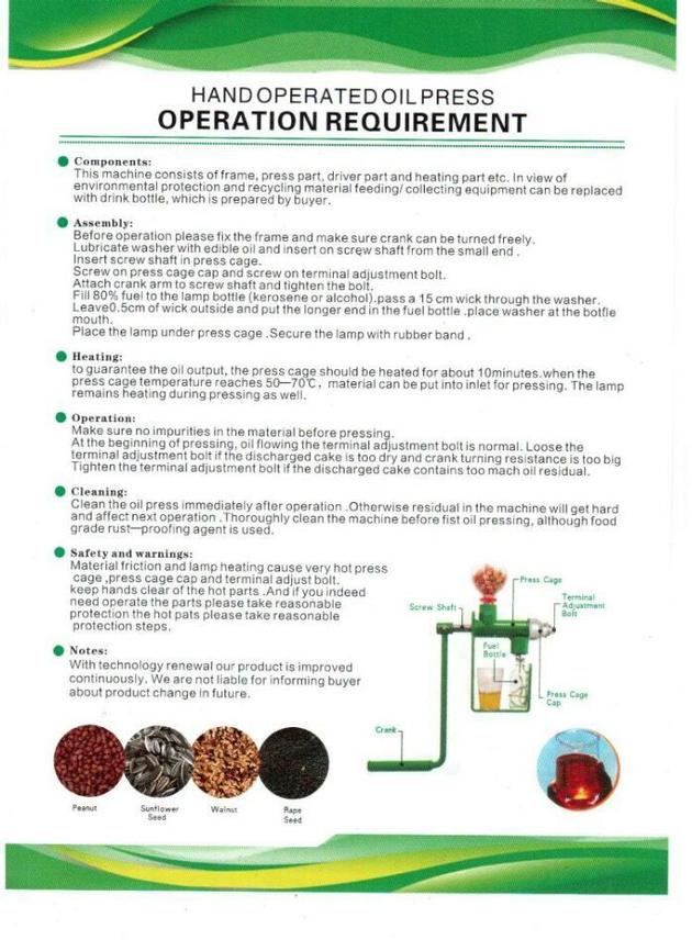 Mini Manual Oil Expeller