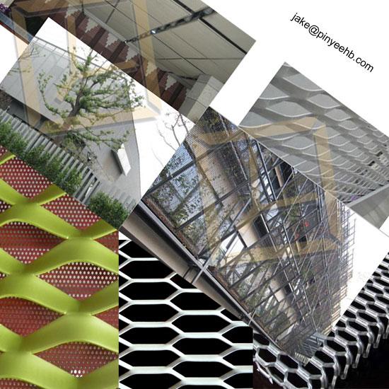 Facade use Aluminum Expanded metal mesh