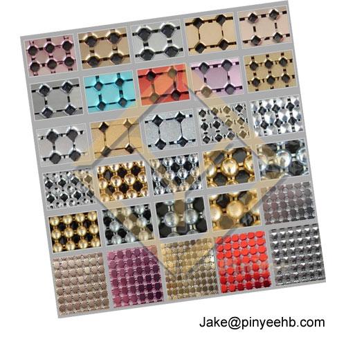 Interior Partition Aluminum Metallic Sequin Fabric
