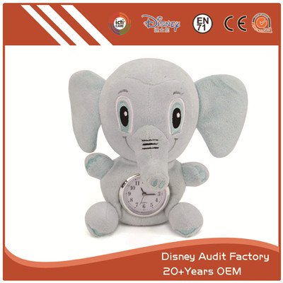 Elephant Toy Alarm Custom Color 20CM Filling 100% PP Cotton