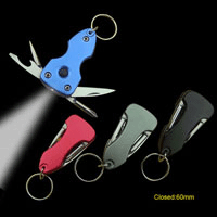 #668-LED Multi Function Keychain Tool with LED Flashlight