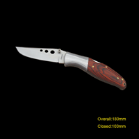 #302 Wooden Handle Pocket Knife