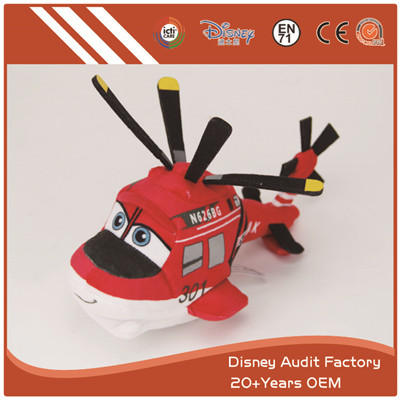 Plush Toy Plane Red Color Embroidery Pattern