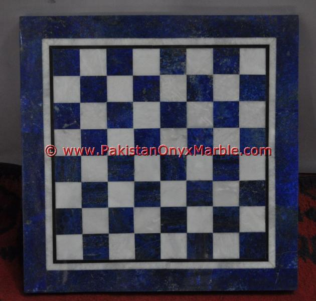 LAPIS LAZULI CHESS SET WITH FIGURES