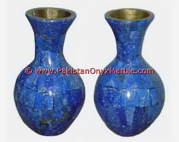 LAPIS LAZULI FLOWER VASES