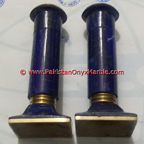 LAPIS LAZULI CANDLE HOLDERS STANDS