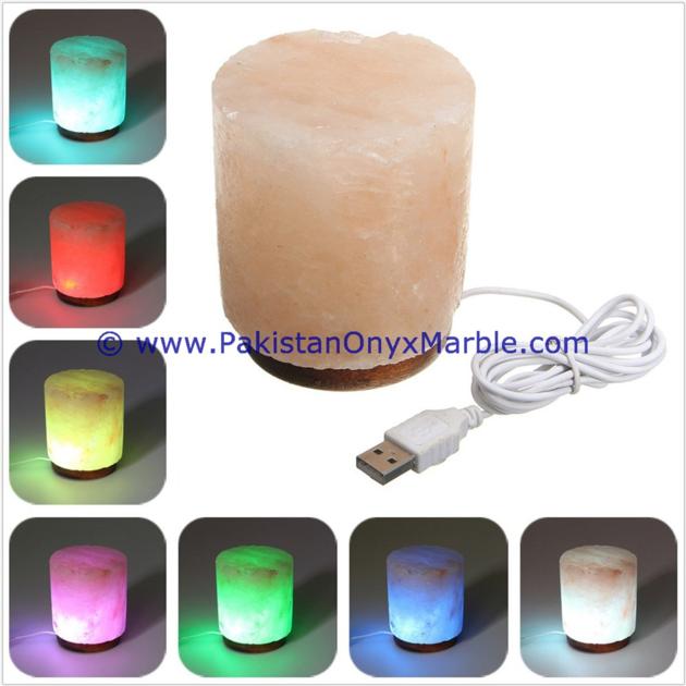 HIMALAYAN USB CYLINDER SALT LAMPS CRAFTED