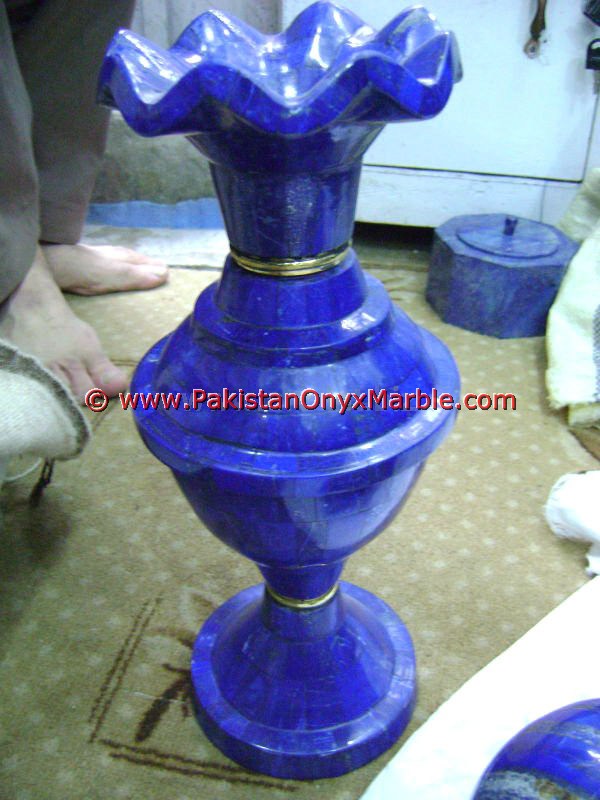 LAPIS LAZULI FLOWER VASES