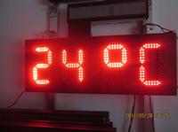 Poosled 12' 88:88 LED digits sign(red)-iron