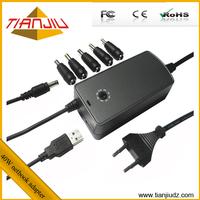 90W mini laptop charger with USB port