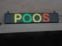 poosled P10 tri-color led sign SD-P10-1-RG