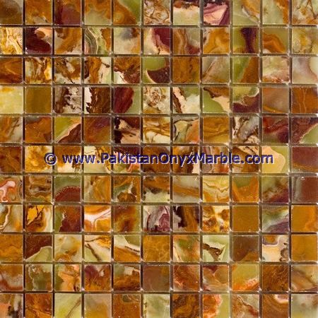 MULTI GREEN ONYX MOSAIC TILES COLLECTION