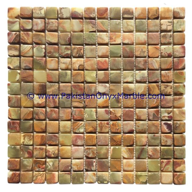 MULTI GREEN ONYX MOSAIC TILES COLLECTION