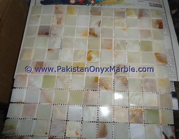 LIGHT GREEN ONYX MOSAIC TILES COLLECTION