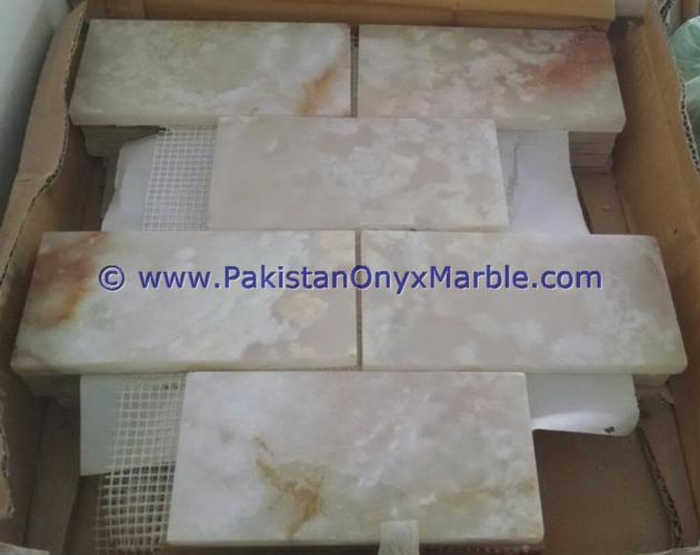 WHITE ONYX MOSAIC TILES