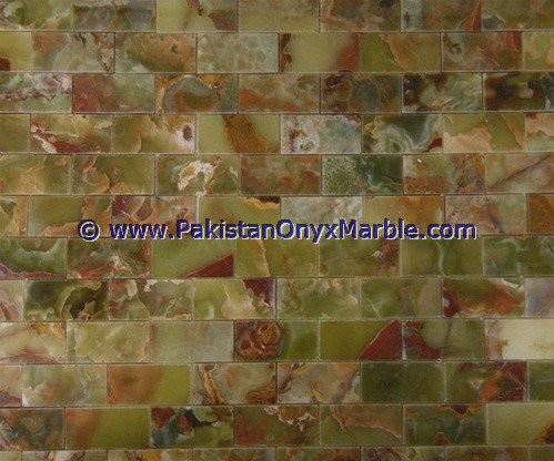 DARK GREEN ONYX MOSAIC TILES COLLECTION