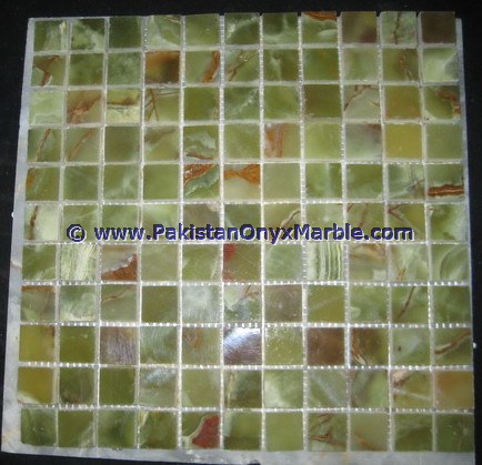 DARK GREEN ONYX MOSAIC TILES COLLECTION
